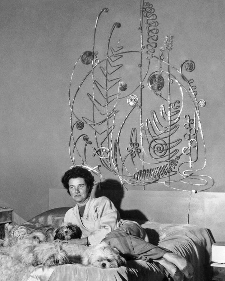 Peggy Guggenheim at home