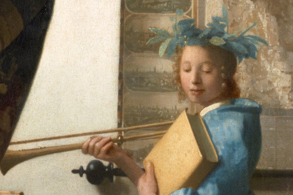 Johannes Vermeer, The Allegory/the Art of Painting (detail), circa 1666, Kunsthistorisches Museum, Vienna
